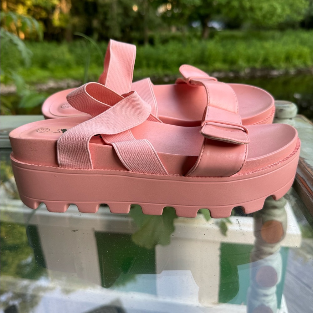 Pink Platform Sandals